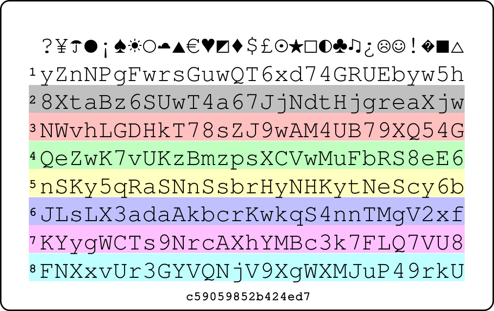 Picture of PasswordCard