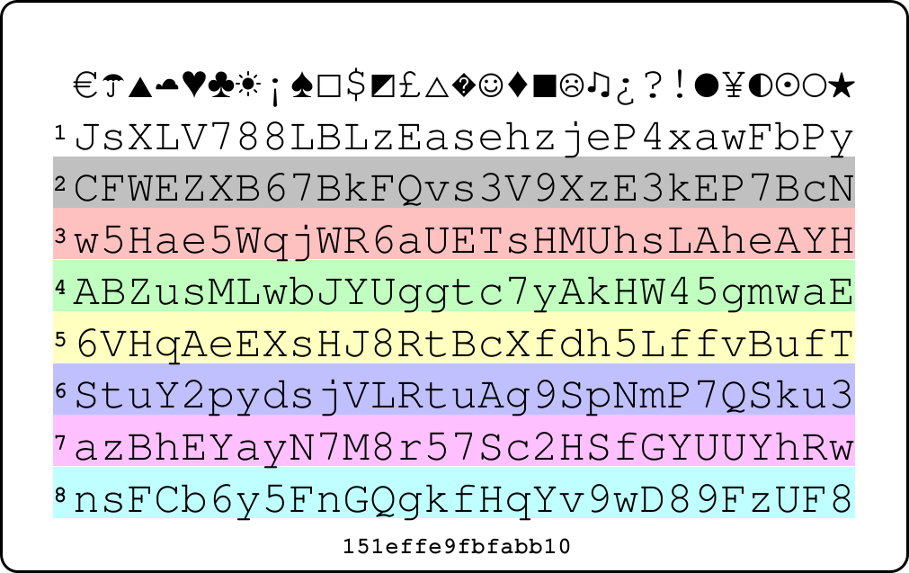 Picture of PasswordCard