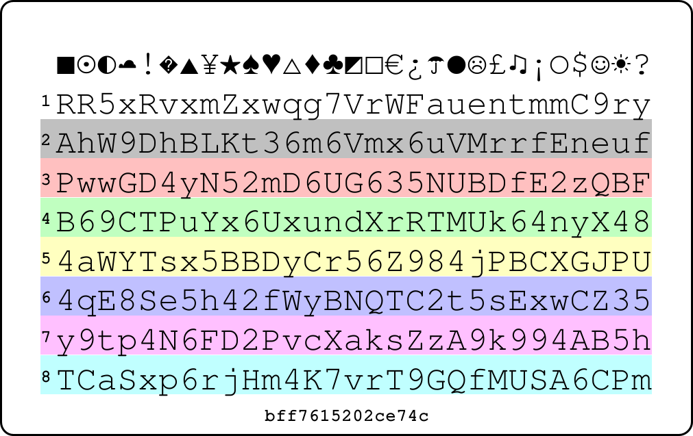 Picture of PasswordCard