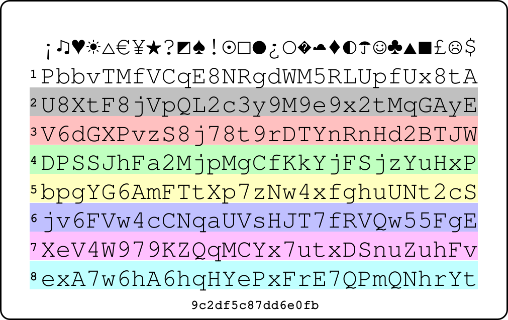 Picture of PasswordCard