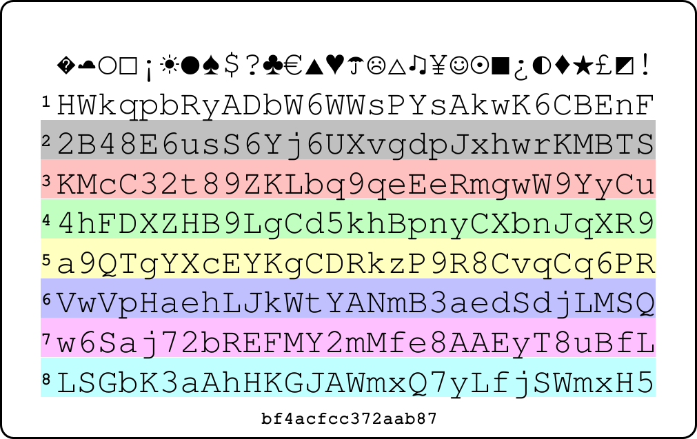 Picture of PasswordCard