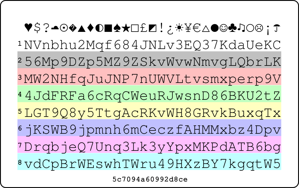 Picture of PasswordCard