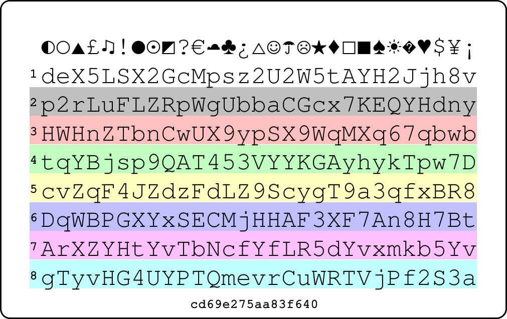 Picture of PasswordCard