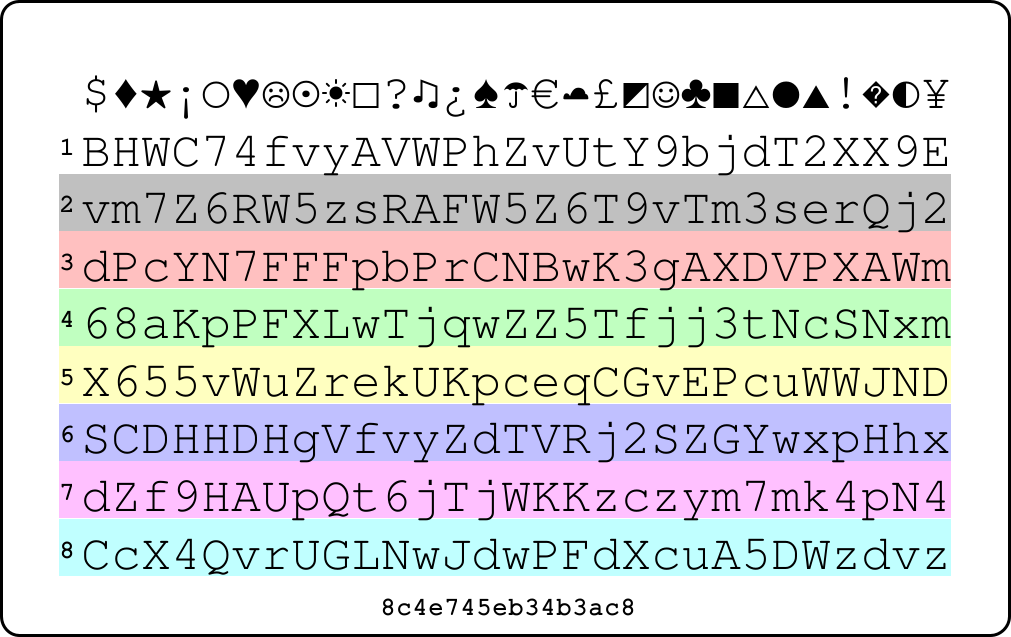 Picture of PasswordCard
