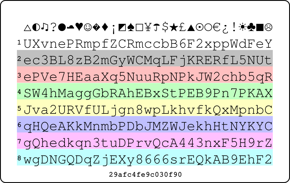 Picture of PasswordCard