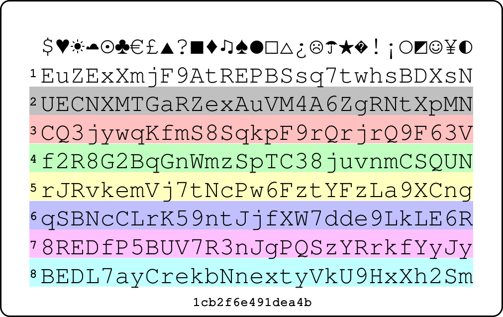Picture of PasswordCard